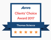 Sciacca Avvo Client Award 2017